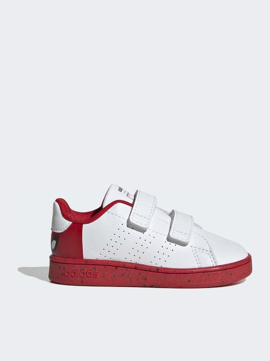 Marvel Advantage Hook Loop Παιδικά Sneakers με Σκρατς Λευκά