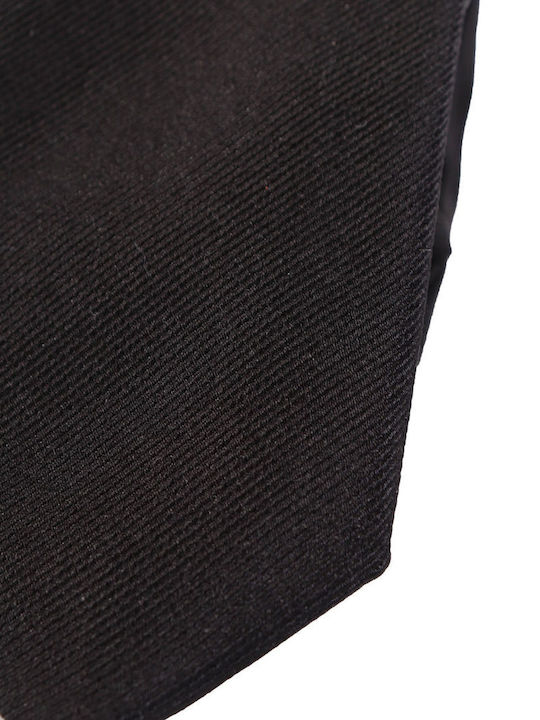 Hugo Boss Herren Krawatte Seide Monochrom in Schwarz Farbe