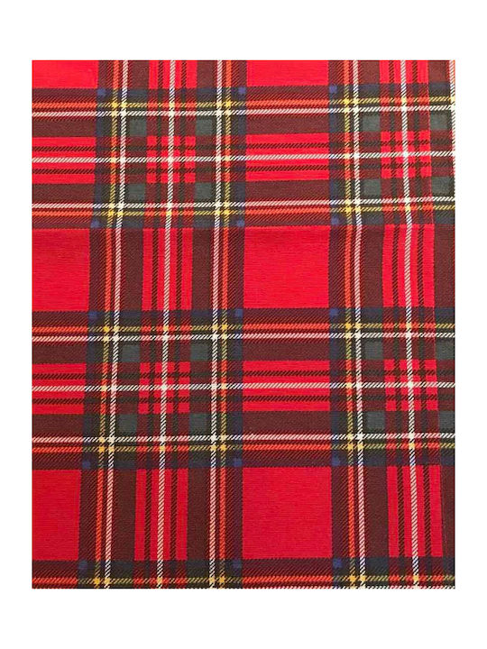 Pennie Christmas Plaid Weihnachts- Tischtuch Stoff Rot B85xL85cm. 1Stück