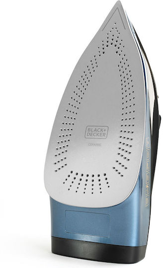 Black & Decker BXIR2801E ES9180220B Steam Iron 2800W with Ceramic Plate and Continuous Steam Supply 35g/min