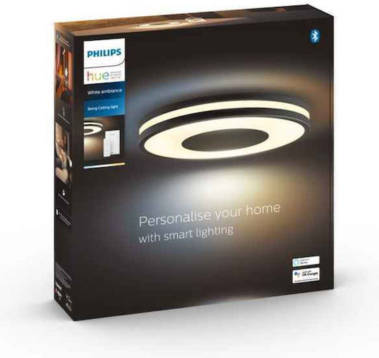 Philips Being Smart Таванно осветление 34.8бр Черен с Вграден LED и Дистанционно Управление