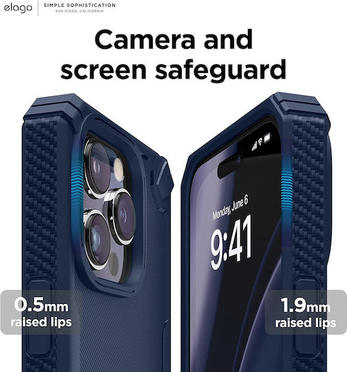 Elago Armor Back Cover Silicon Jean Indigo (iPhone 14 Pro)