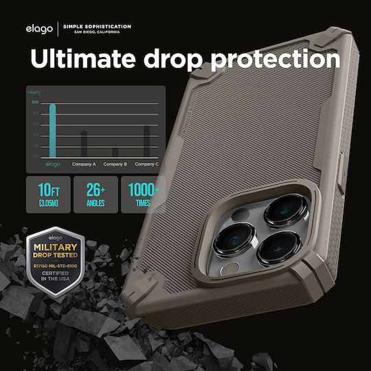 Elago Armor Задна корица Силикон Sand (iPhone 14 Pro Max)