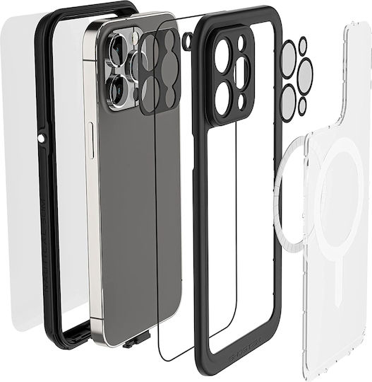 Ghostek Nautical Slim Umschlag Rückseite Kunststoff 2mm Schwarz (iPhone 14 Pro Max)