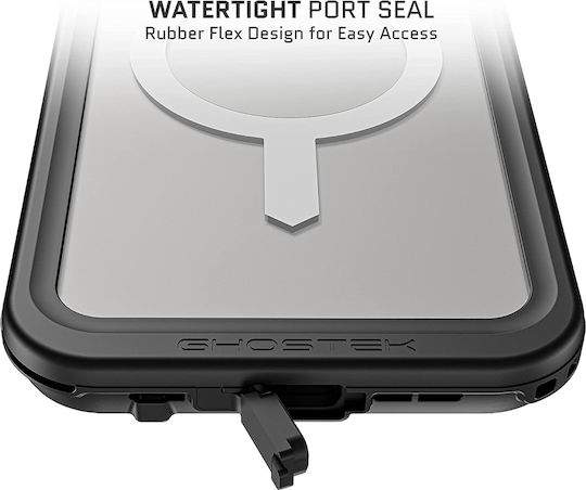 Ghostek Nautical Slim Umschlag Rückseite Kunststoff 2mm Schwarz (iPhone 14 Pro Max)