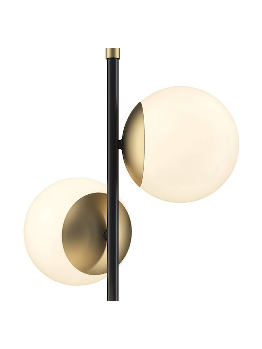 Maytoni Nostalgia Lampa de podea Î150xL37.7cm. cu Soclu pentru Bec E14 Negru