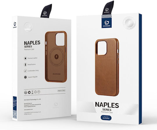 Dux Ducis Naples Back Cover Δερμάτινο Μαγνητικό Καφέ (iPhone 14 Pro Max)