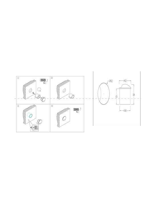 Maytoni Biscotti Waterproof Outdoor Ceiling Spot with Integrated LED in White Color O035-L3W3K