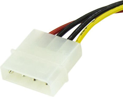 StarTech 4-Pin Molex male - 15-Pin Sata male Cable 0.15m Μαύρο (S55056394)