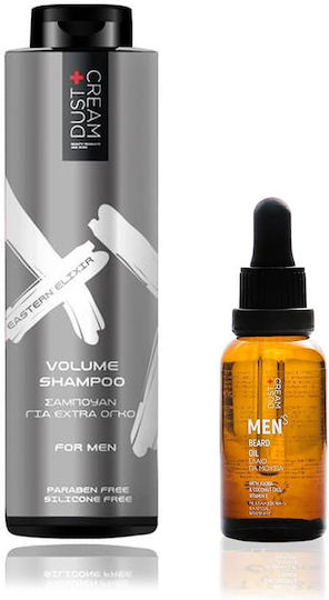 Dust+Cream With Shampoo Eastern Elixir 300ml & Oil for Face & Moustache 30ml 330ml