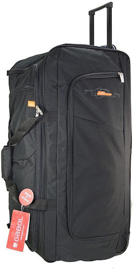 Gabol Week Eco Soft Sack Reise Rücken 110lt Schwarzes mit Rädern Stoff M80xP36xH37cm