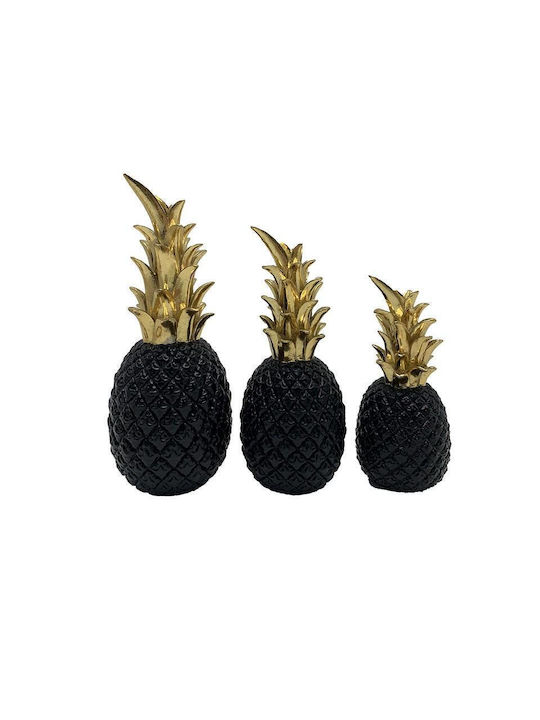 Zen Collection Διακοσμητικός Ανανάς Πολυρητίνης 11.5x11.5x28cm
