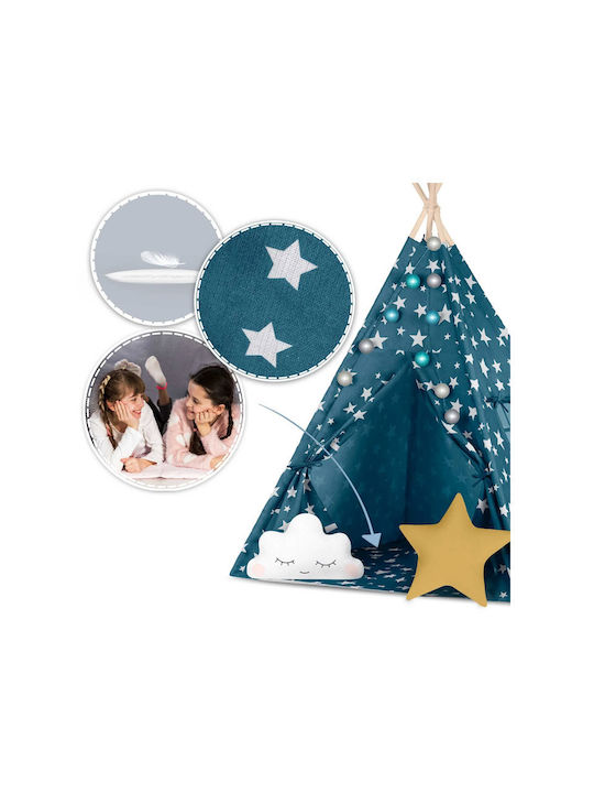 Nukido Kids Indian Teepee Play Tent for 3+ years Blue