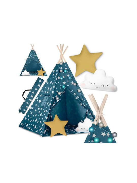 Nukido Kids Indian Teepee Play Tent for 3+ years Blue