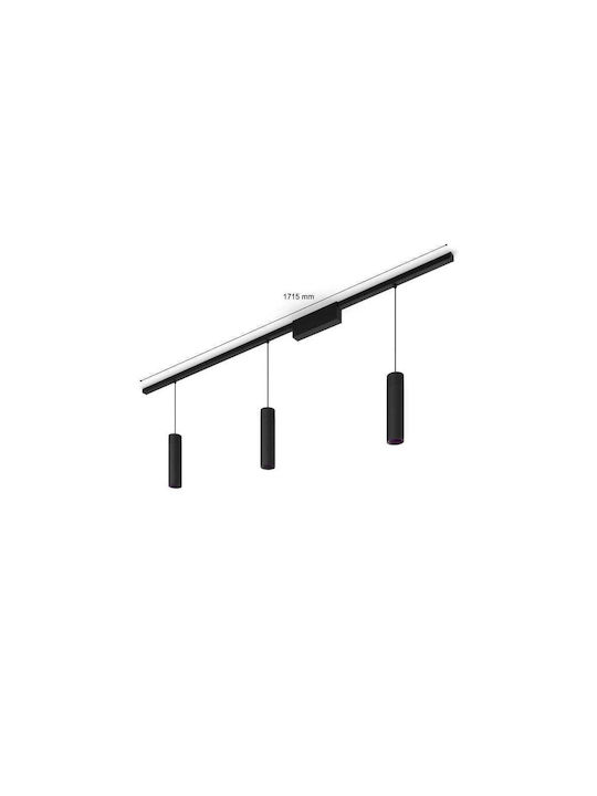 Philips Pendant Light LED Rail Black