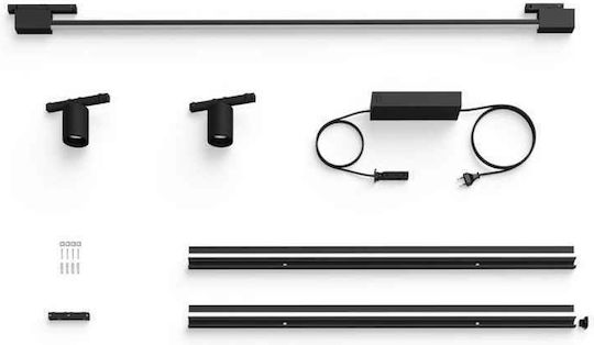 Philips Monos LED Alb Cald Spot în Culoare Negru