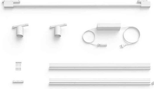 Philips Μονό LED RGBW Σποτ σε Λευκό Χρώμα
