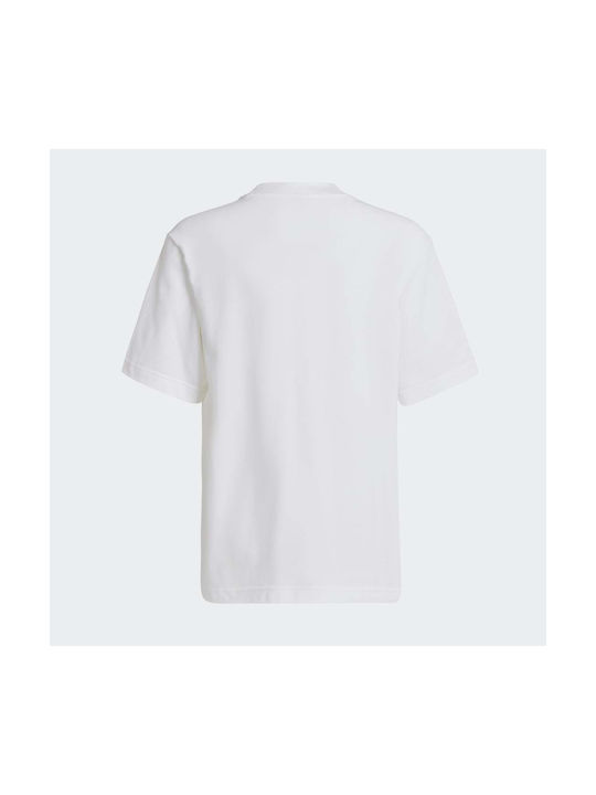 Adidas Kids T-shirt White Future Icons Logo Piqué