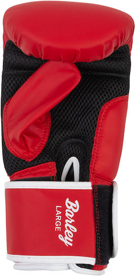 Lonsdale Barley Boxhandschuhe aus Synthetikleder für Sandsack Rot