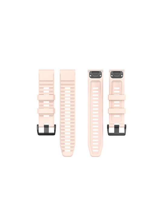 Sonique Stripe Armband Silikon Rosa (Garmin Fenix 5/5 Plus/6/6 Pro/7/Sapphire/EPIX gen2/Descent G1/Forerunner 935/945/955)