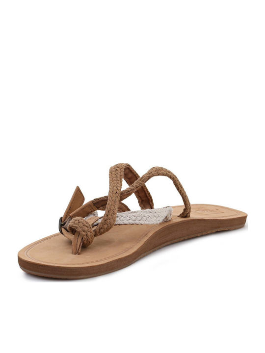 Gypsy Wrap Flache Sandalen für Damen in Braun Farbe