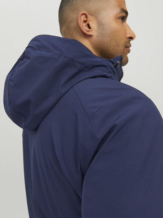 Winter Jacket Parka Navy Blue