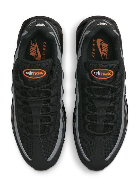 Air Max 95 Men's Sneakers Black Grey Safety Orange