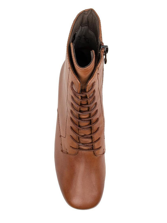 Ghete Dama De Piele Tabac Maro