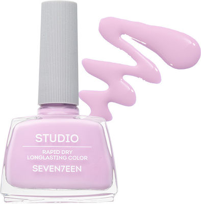 Seventeen Studio Rapid Dry Lasting Color Gloss Βερνίκι Νυχιών Quick Dry Ροζ 182 12ml