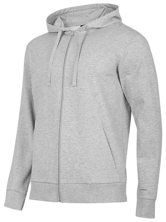 Outhorn Men's Sweatshirt Jacket with Hood and Pockets Gray