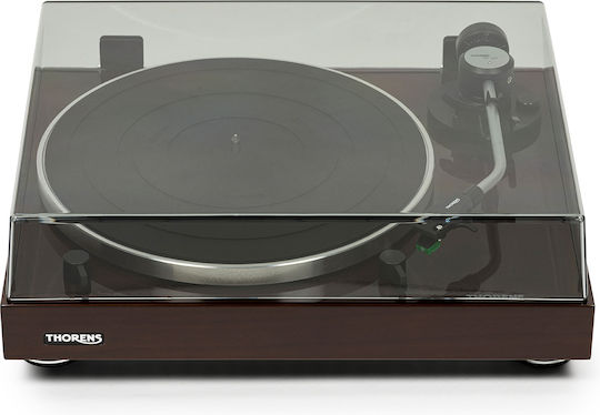 Thorens TD 204 Πικάπ με Belt Drive, Προενίσχυση και Ενσωματωμένα Ηχεία Walnut High Gloss