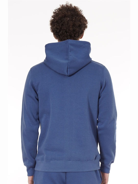 Magnetic North Men's Sweatshirt with Hood and Pockets Blue