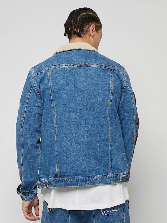 Karl Kani Men's Winter Denim Jacket Blue