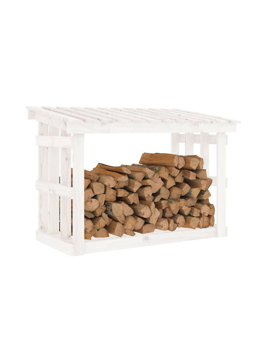 vidaXL Hölzernes Box Holzlagerung 108x64.5x77cm Weiß