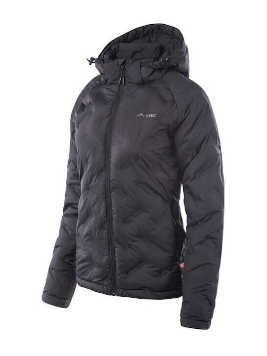 Ally Women's for Hiking Short Puffer Jacket for Winter with Hood Black
