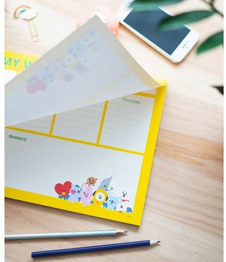 Grupo Erik Εβδομαδιαίο Planner Κίτρινο 21x29εκ.