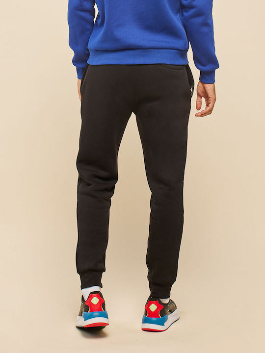 Blue Hunter Walker Sweatpants with Elastic Black