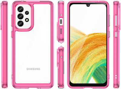 Hurtel Outer Space Silicone Back Cover Pink (Galaxy A33 5G)