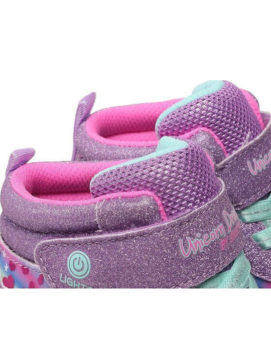 Magical Dreamer Kids Sneakers High with Scratch Pink