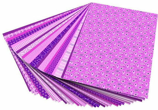 Folia Carton Basics Roz în Bloc 30 Foi 24x34cm