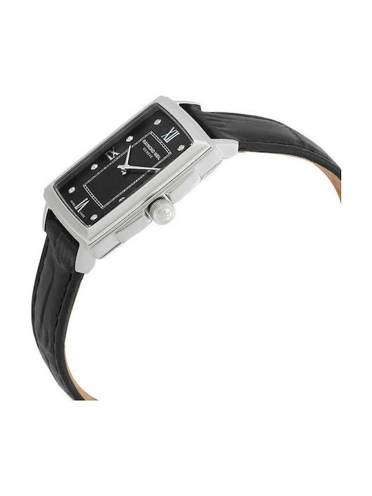 Raymond Weil Toccata Women's Watch with Black Leather Strap