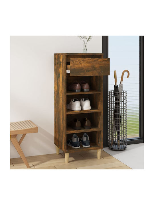 Suport pentru pantofi cu 4 Rafturi Galbenă L40xW36xH105cm