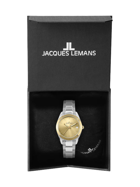 Jacques Lemans Derby Women's Watch 34mm Battery Silver