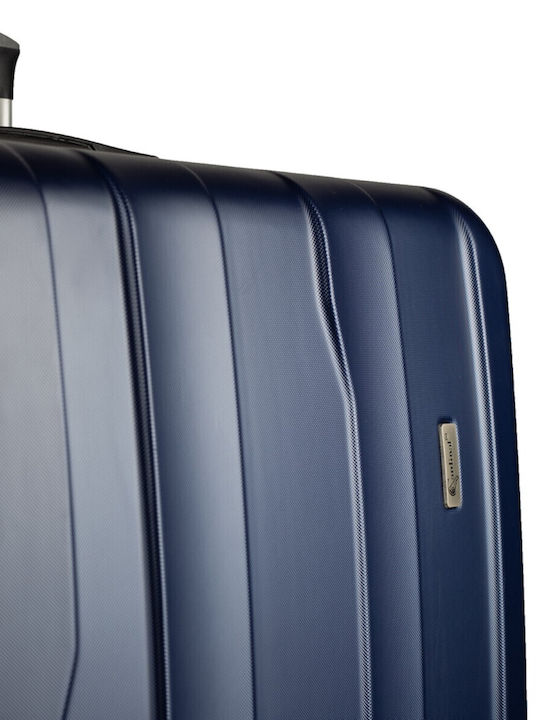 Cardinal Medium Travel Suitcase Hard Blue with 4 Wheels Height 60cm 2012