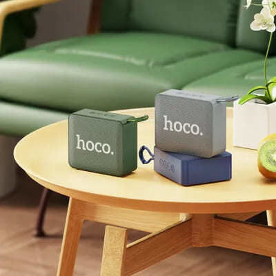 Hoco BS51 Gold Brick Ηχείο Bluetooth 5W με Ραδιόφωνο και Διάρκεια Μπαταρίας έως 4 ώρες Γκρι