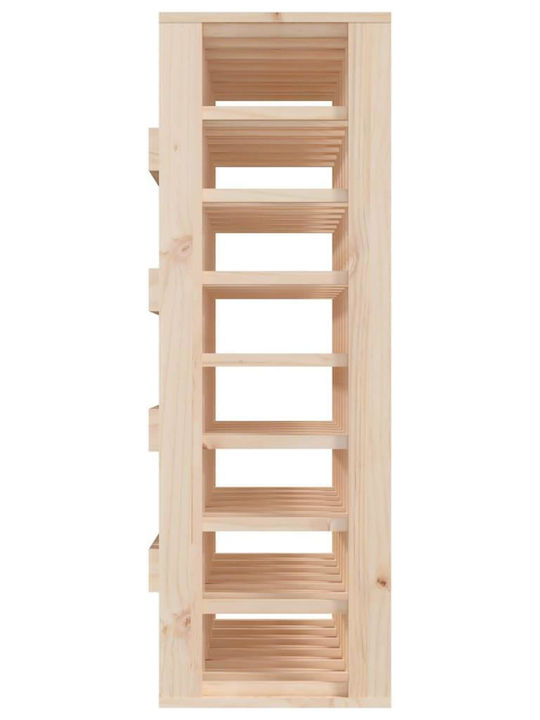 vidaXL Wandmontiert Weinkeller Hölzernes für 48 Flaschen Braun 70x33x94εκ.