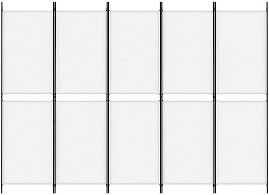 vidaXL Decorativ Paravan Tesatura cu 5 Panouri 250x180cm