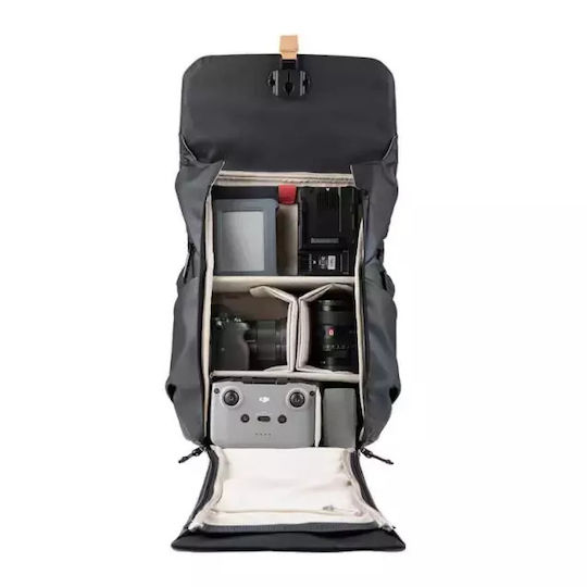 PGYTECH OneGo Τσάντα Πλάτης Μαύρη Υφασμάτινη για Drone 44x18x32εκ.
