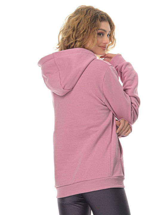 Athlos Sport Women's Hooded Sweatshirt Pink