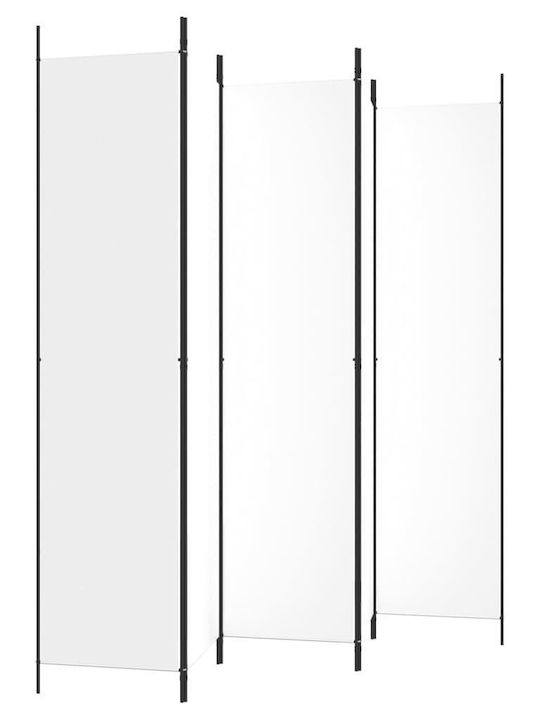 vidaXL Decorative Room Divider Fabric with 5 Panels 250x220cm